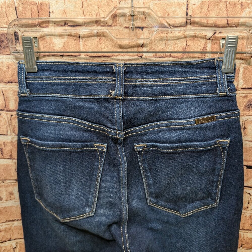 KanCan Jean High Rise Ripped Cropped Size 24 - Picture 11 of 15